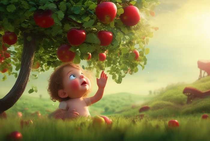 儿童故事苹果的故事，苹果的幼儿故事