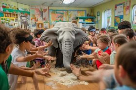 儿童成语故事视频大全盲人摸象，成语盲人摸象的故事视频