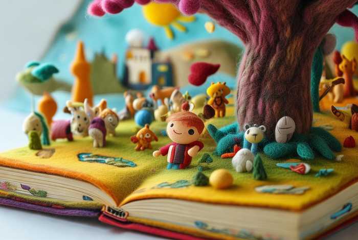 不织布儿童故事立体书，不织布立体绘本故事