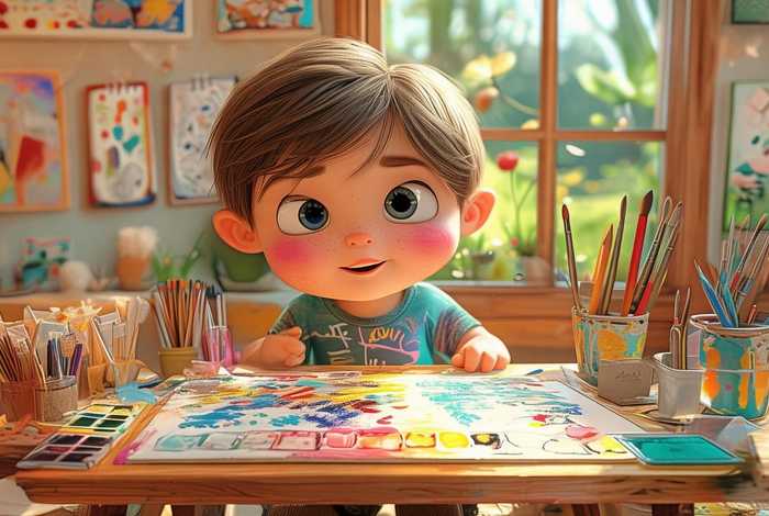 儿童美术小故事大全集（关于美术的幼儿小故事）