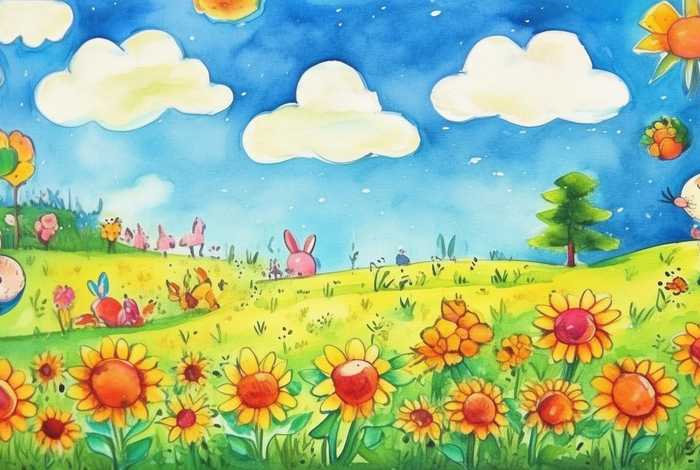 儿童水粉画图片 儿童水粉画图片大全 简单漂亮图片