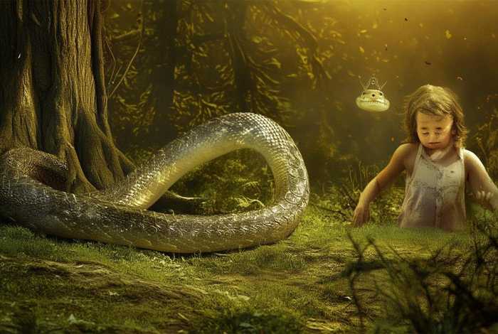 儿童故事关于蛇精 - 关于蛇精的故事