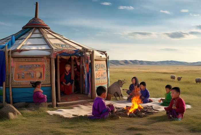 儿童蒙古族绘本故事（蒙古包故事绘本）