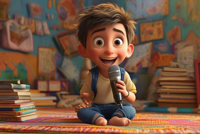 儿童男生讲故事表演3分钟 - 小男生讲故事