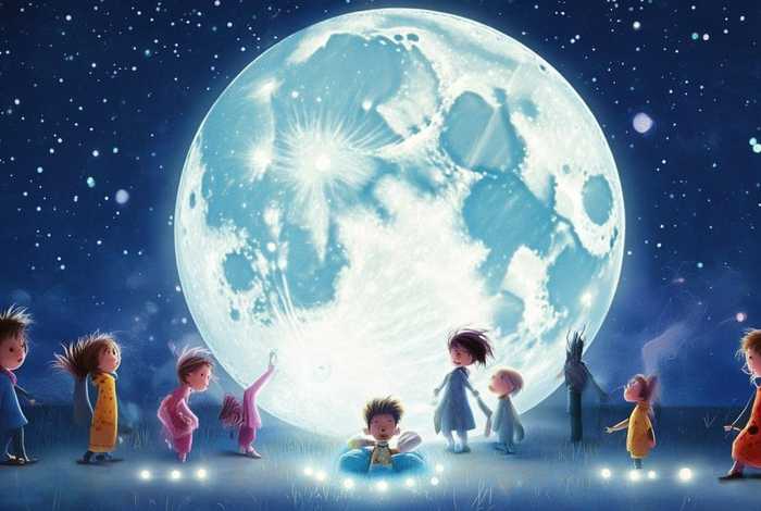 儿童版月亮的故事 - 儿歌月亮的故事