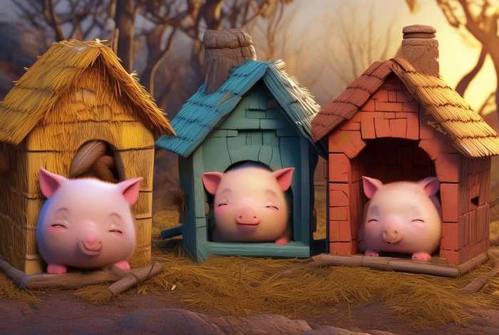 1睡前故事三只 睡前故事三只小猪文字版