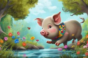 3岁儿童野猪故事有声伴读 - 3一4岁幼儿的小故事野猪