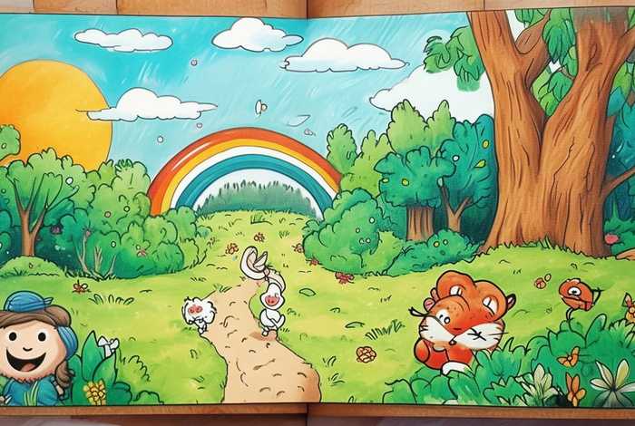 儿童故事素描本；绘本素描有故事情节