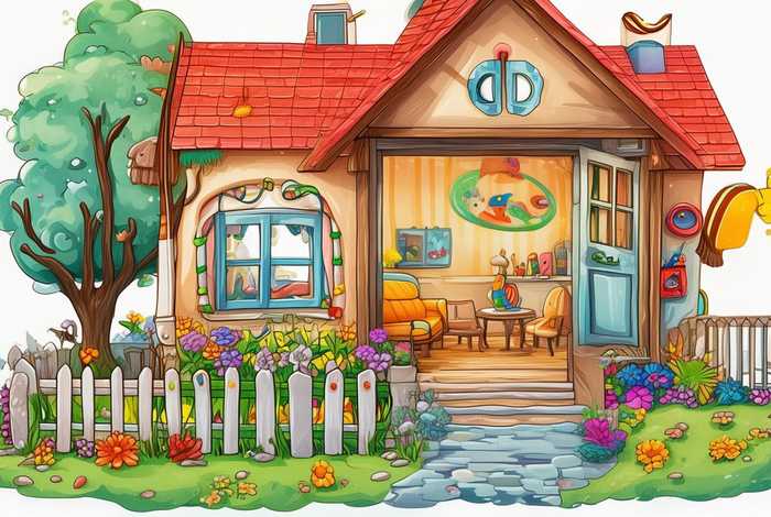 儿童画我的家简笔画；儿童简笔画 我的家