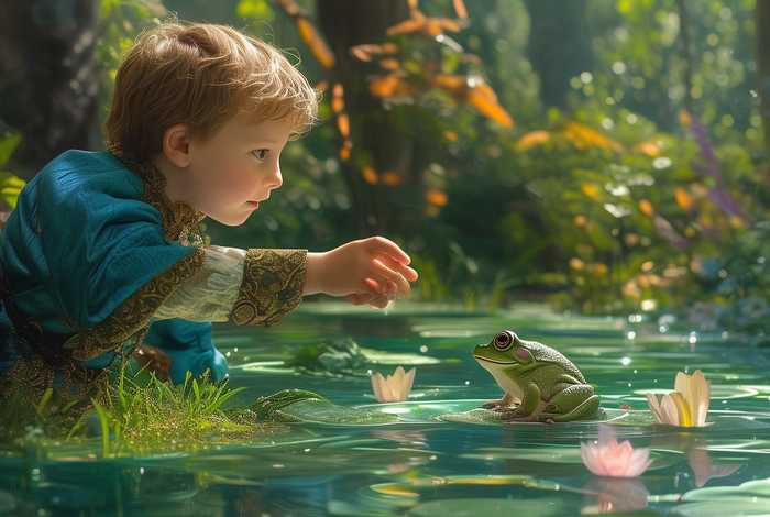 儿童故事青蛙王子、儿童故事青蛙王子绘画版