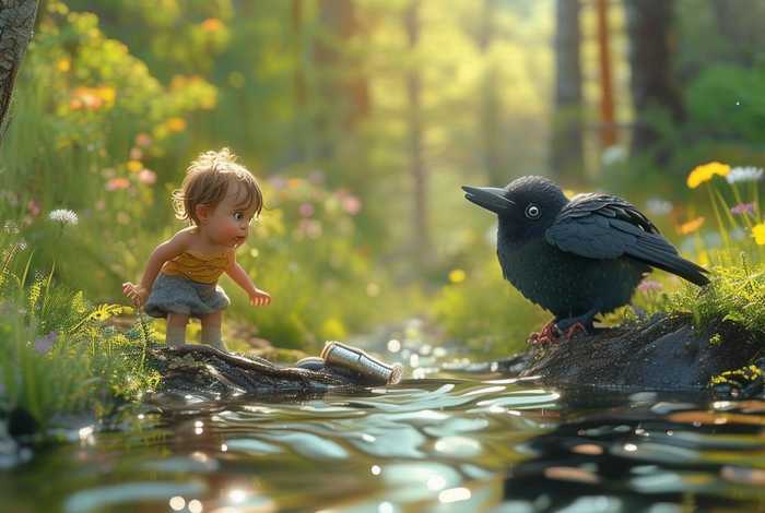 儿童故事表演乌鸦、幼儿讲故事乌鸦喝水视频 儿童故事表演乌鸦、幼儿讲故事乌鸦喝水视频