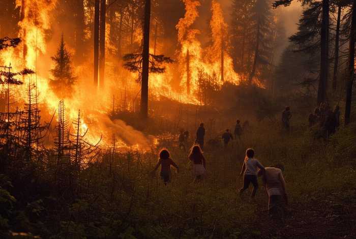 儿童故事森林大火、森林大火的幼儿故事