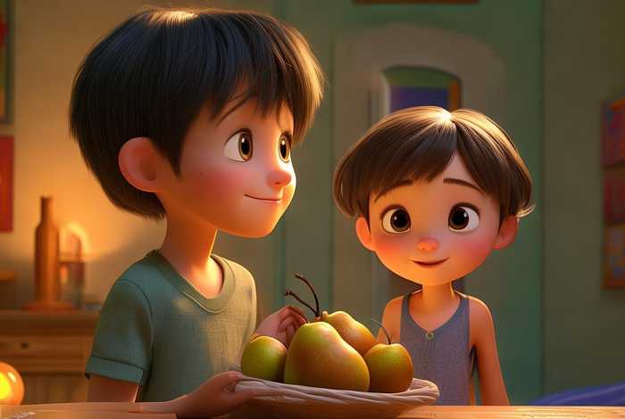 儿童睡前故事孔融让梨，睡前小故事孔融让梨