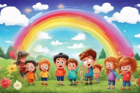 儿童彩虹的故事4到6岁；关于彩虹的故事幼儿园