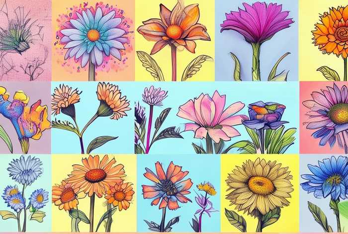 儿童花朵简笔画图片（儿童花朵简笔画图片12种）