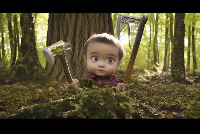 儿童故事金斧子银斧子；金银斧子的故事