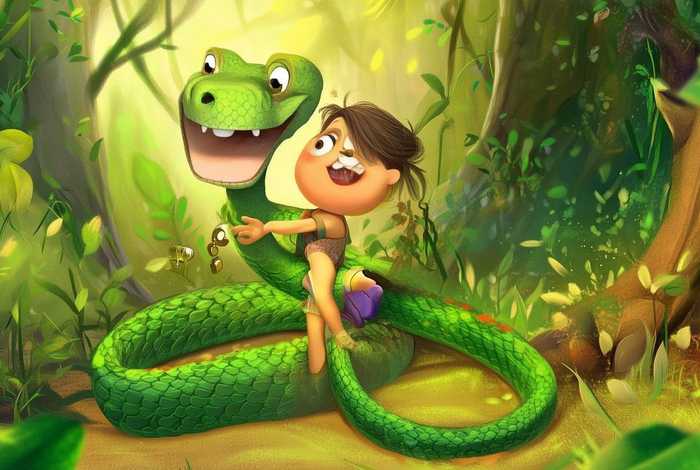 儿童故事蛇公，蛇幼儿故事