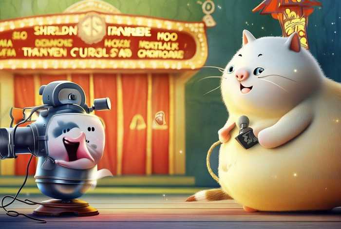 儿童故事想当明星的猫、想当明星的猪绘本故事