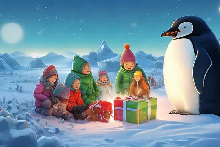 儿童故事南极的礼物 - 南极的礼物故事视频