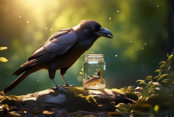 儿童睡前故事乌鸦喝水文字，少儿睡前故事乌鸦喝水