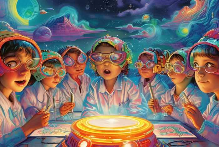 儿童科学幻想画画比赛图片 儿童科学幻想绘画图片大全简单 比赛