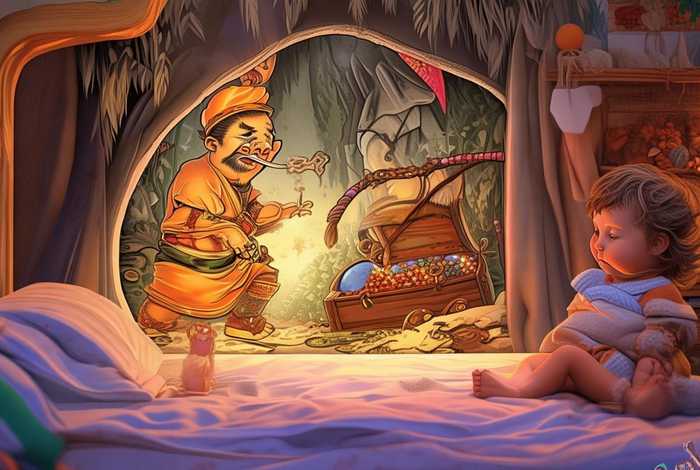 儿童睡前故事阿里巴巴和四十大盗（阿里巴巴和四十大盗幼儿睡前故事）