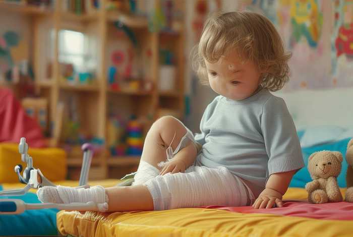 儿童故事孩子腿受伤；小孩受伤腿受伤有没有什么辅助