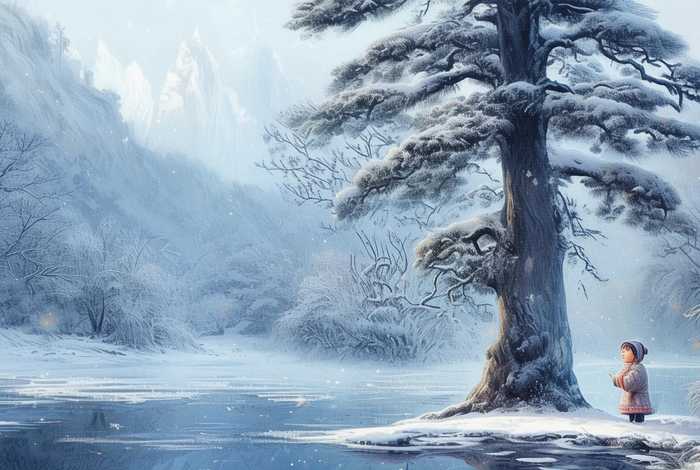 儿童古诗江雪动画教学视频 古诗江雪视频动画版