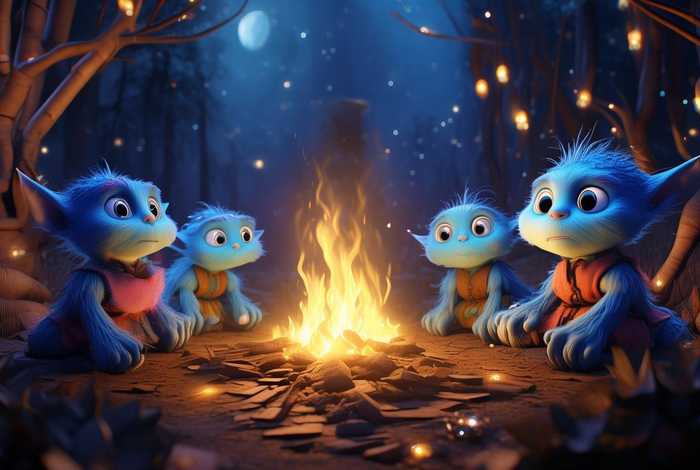 儿童睡前童话故事蓝精灵，睡前故事 蓝精灵