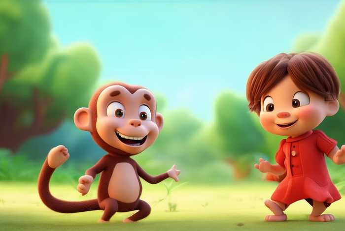 儿童故事猴子、幼儿故事猴子学样视频