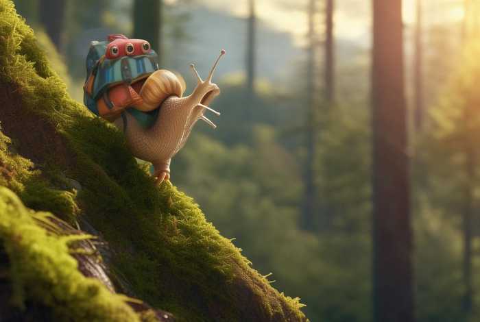 儿童睡前故事蜗牛登山，蜗牛爬山的故事