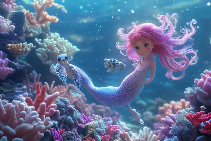 儿童美人鱼的故事 - 美人鱼的幼儿故事