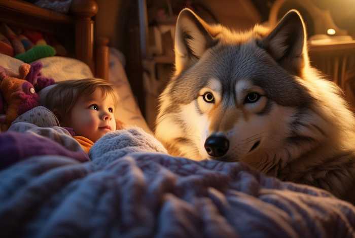 儿童睡前狼小故事（睡前故事哄小孩狼的故事）