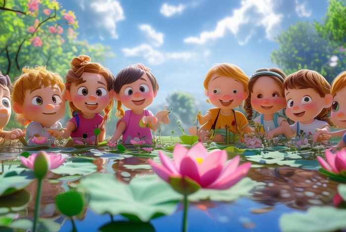 儿童关于荷花的故事；关于荷花的故事幼儿园