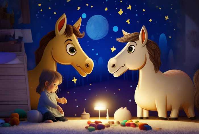 儿童睡前故事马和驴的故事；马和驴的小故事