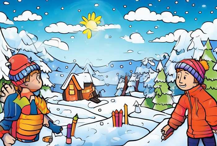 儿童画涂色底稿;儿童画涂色底稿冬天 儿童画涂色底稿;儿童画涂色底稿冬天