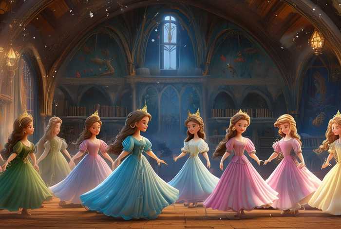 儿童睡前故事十二个跳舞的公主；睡前小故事十二个跳舞的公主