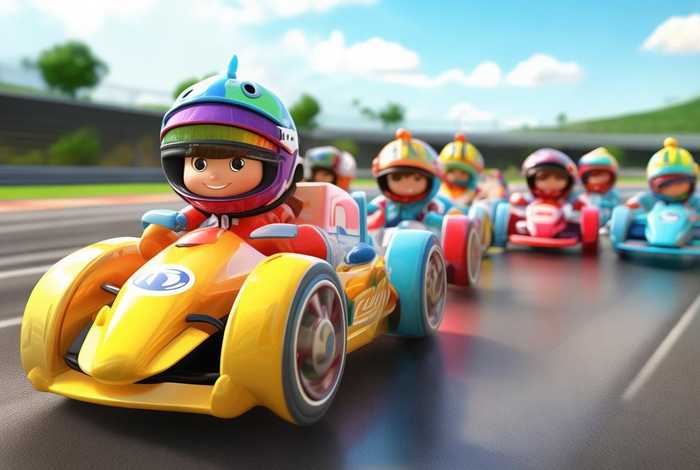 儿童方程式赛车故事、方程式赛车绘画