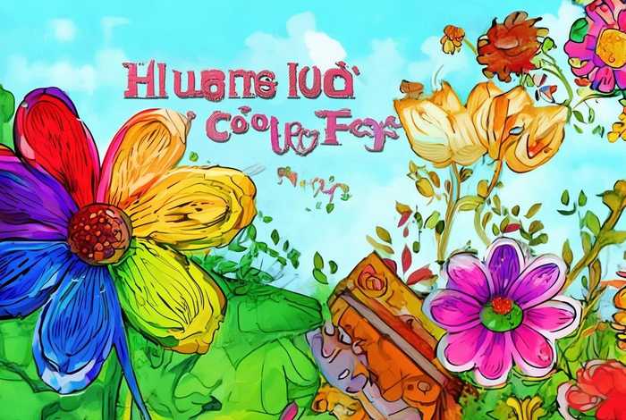 儿童故事七色花封面简单、七色花绘本故事封面