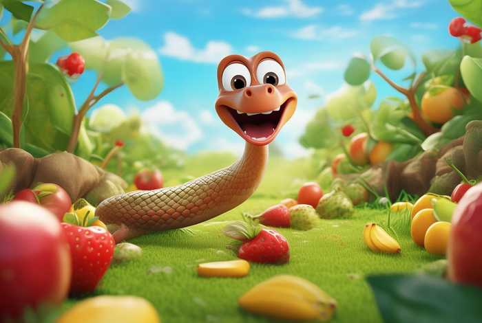 儿童故事大全好饿的小蛇 - 幼儿故事绘本好饿的小蛇