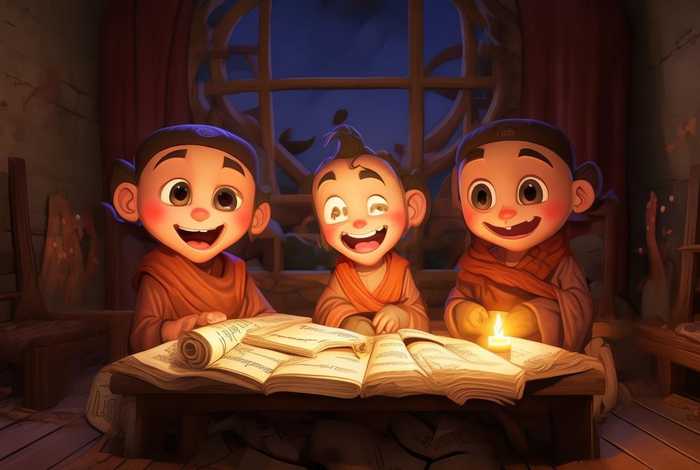 儿童睡前三个和尚故事合集（幼儿睡前故事三个和尚）