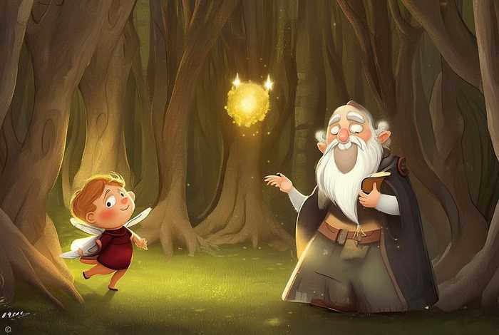 儿童故事超魔法爷爷（魔法爷爷和小精灵的故事）