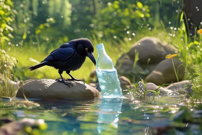 儿童故事乌鸦喝水的故事在线收听，幼儿故事乌鸦喝水的故事视频