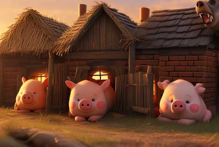 儿童三只小猪睡前经典故事（小儿睡前故事三只小猪）