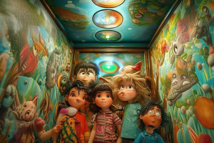 儿童故事电梯里的故事，电梯里的故事作文