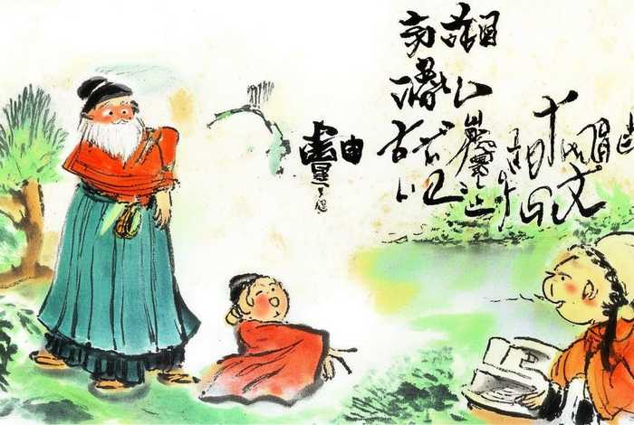 儿童国画道德故事插画 中国道德故事大全幼儿 儿童国画道德故事插画 中国道德故事大全幼儿