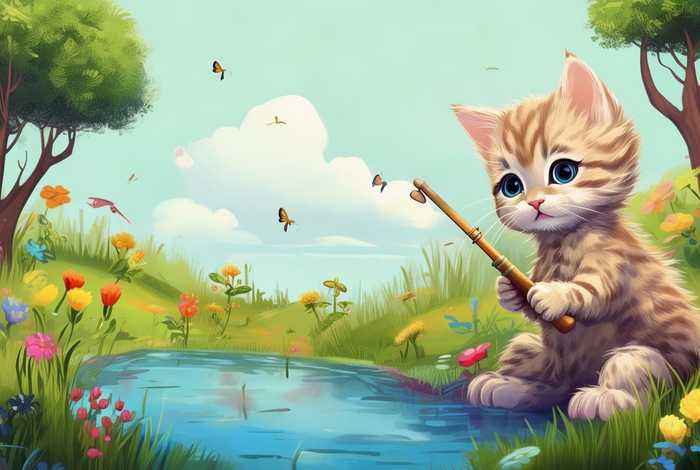 儿童绘本故事小猫钓鱼完整版 - 幼儿绘本故事小猫钓鱼 儿童绘本故事小猫钓鱼完整版 - 幼儿绘本故事小猫钓鱼