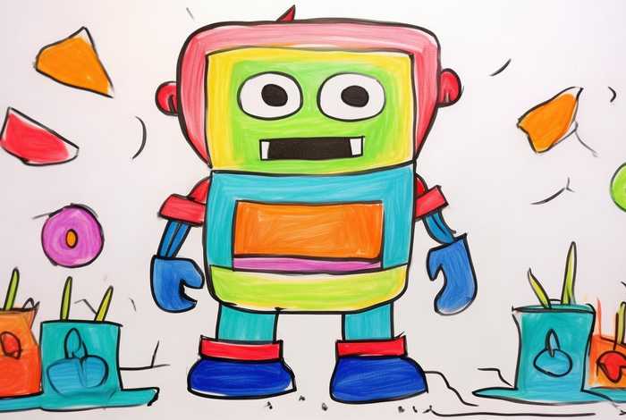 儿童画机器人 - 3-6岁儿童画机器人
