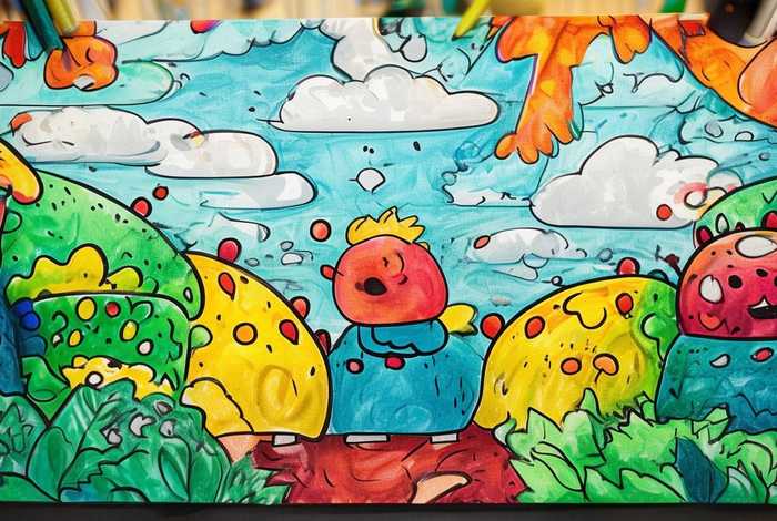 46岁儿童简笔画涂色 4一6岁简笔画