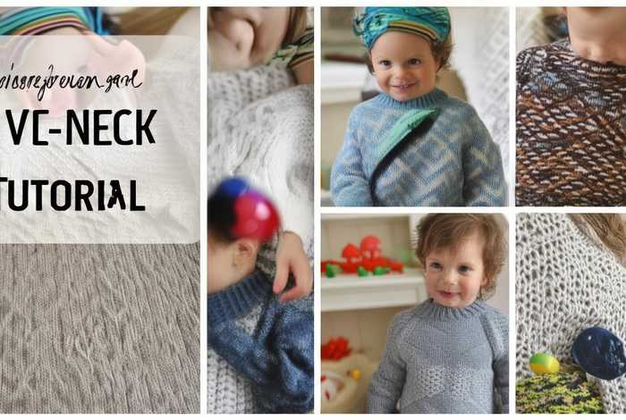 儿童vlog（儿童V领毛背心领口怎么挑针）